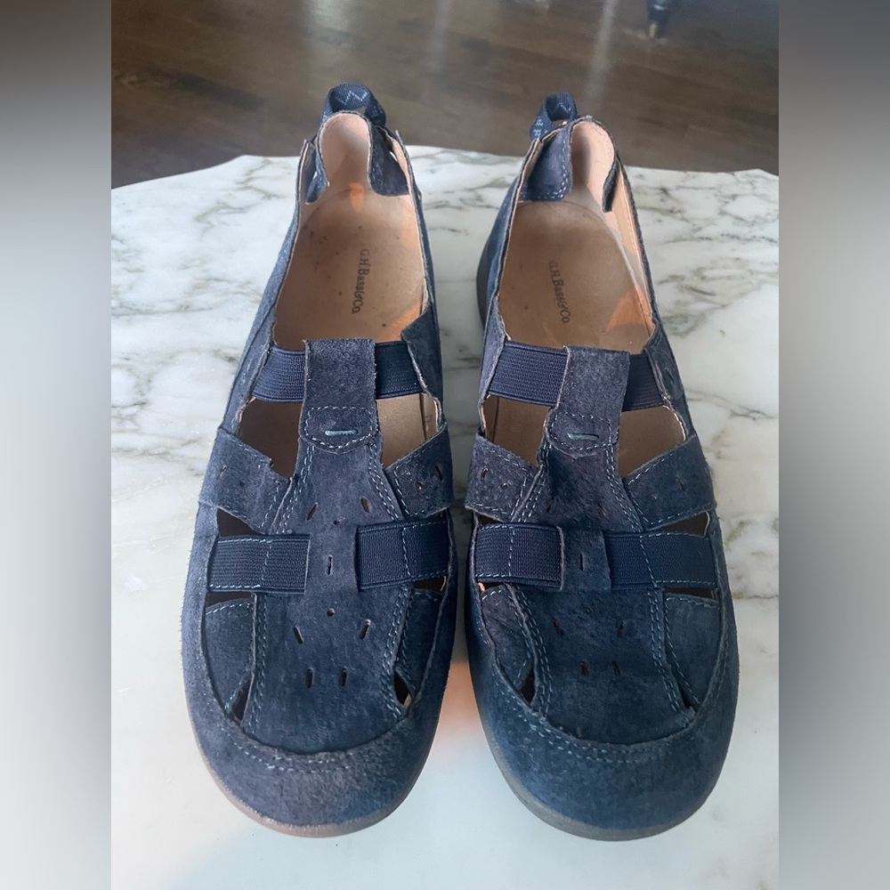 GH BASS& CO Blue suede shoes 11